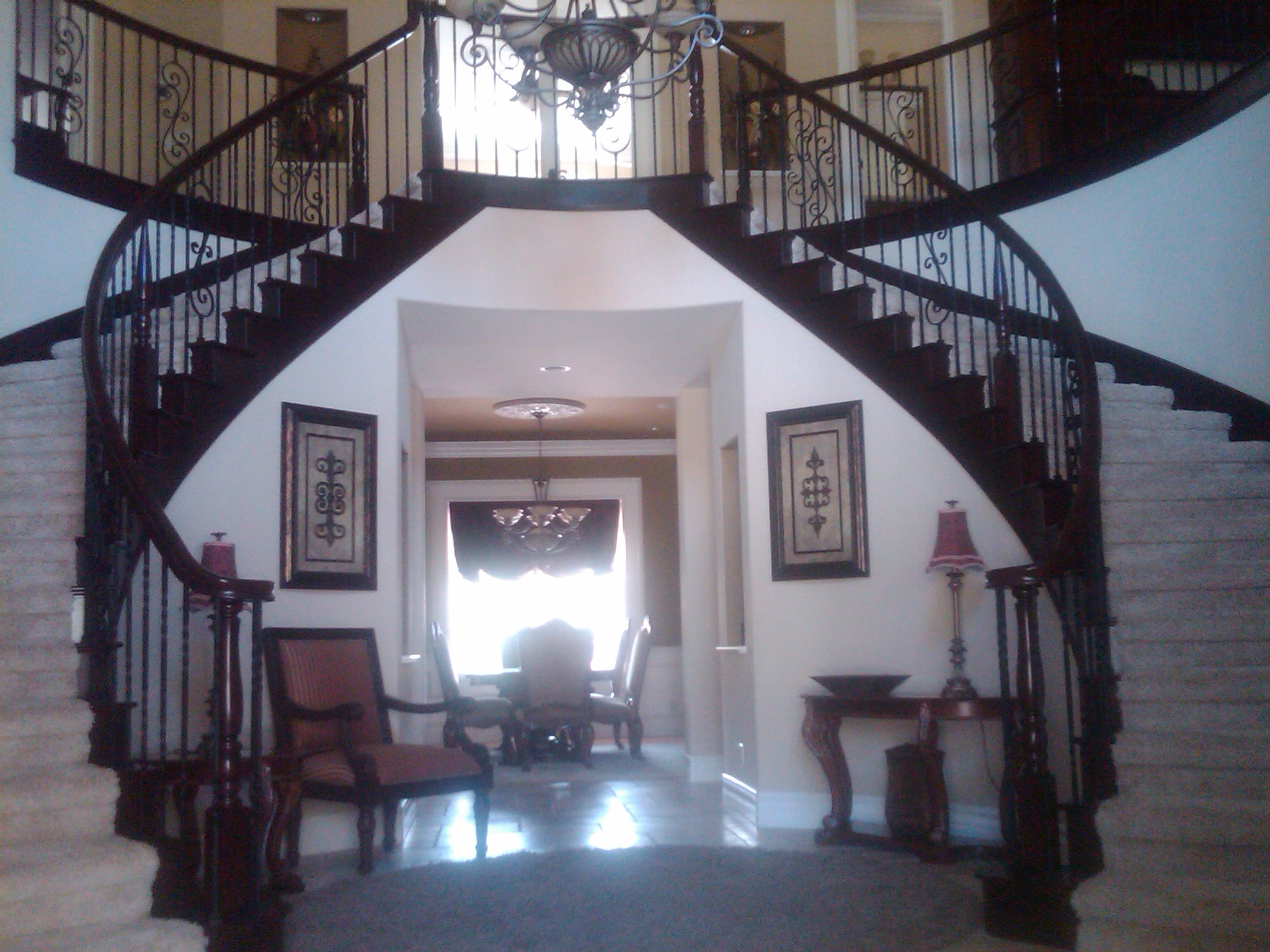 Double Curved Staircase